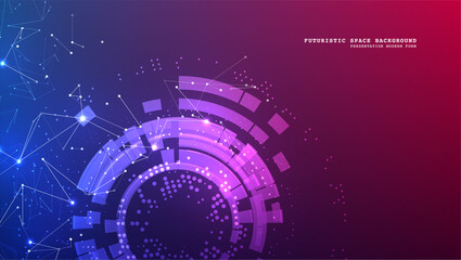 Abstract polygonal space