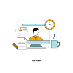 Webinar concept illustration