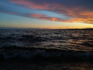 Obraz premium sunset over the sea