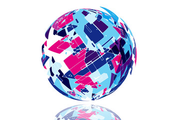 イラスト　球体　イメージ