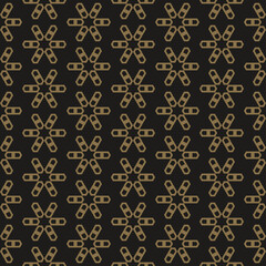 Dark background pattern. Background image in retro style. Seamless geometric pattern, wallpaper texture. Vector image