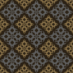 Background pattern. Black, gray and gold colors. Geometric wallpaper texture. Pattern for fabric, cover, templates, posters, interior design or wallpaper