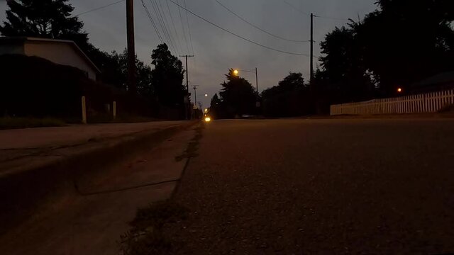 Hayden Bridge Road on a mid-September night