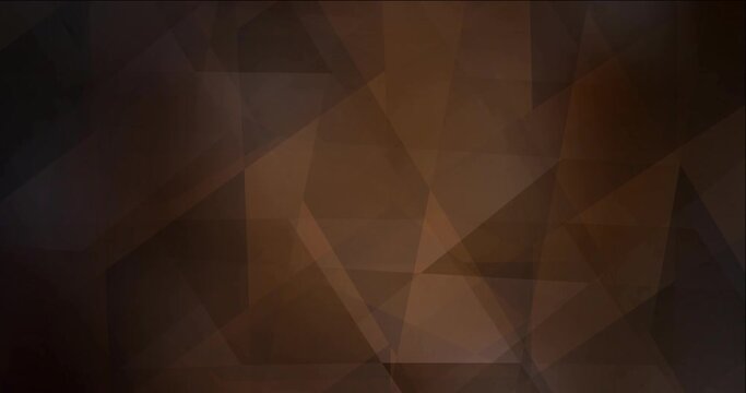 4K looping dark brown flowing video with rectangles. Holographic abstract video with cubs, rectangles. Clip for mobile apps. 4096 x 2160, 30 fps.