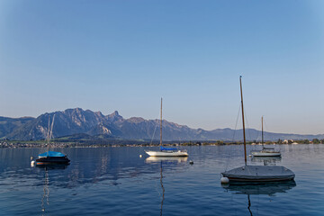 Le lac de Thoune en Suisse