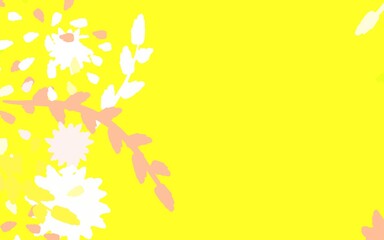 Light Green, Red vector abstract design with flowers