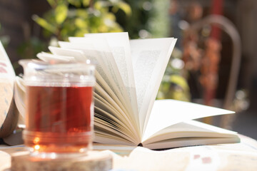 book and cup of tea