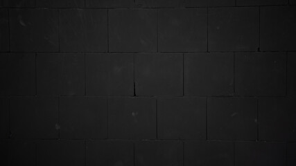 mur z cegieł w kolorze czarnym, idealna tekstura
