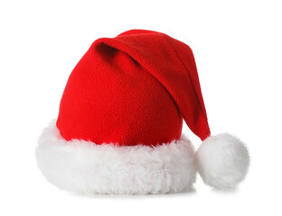 Santa Claus hat isolated on white