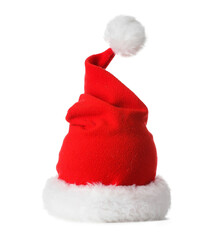 Santa Claus hat isolated on white