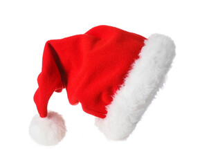 Santa Claus hat isolated on white