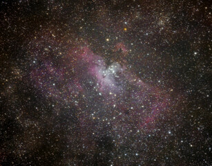 Fototapeta na wymiar Eagle nebula in the night sky