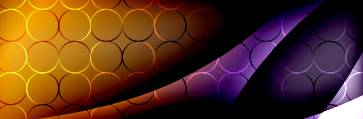 Fluid gradient neon color waves, vector abstract background