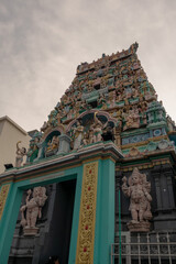 Fototapeta na wymiar Facade of Sri Layan Sithi Vinayagar Temple.