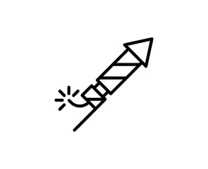 Flat line icon