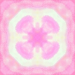 Symmetrical pink watercolor background with texture