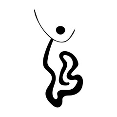 Obraz premium Vector jewelry accessories. Hand drawn doodle illustration of fashionable objects. Female clothing elements. Simple abstract drawing