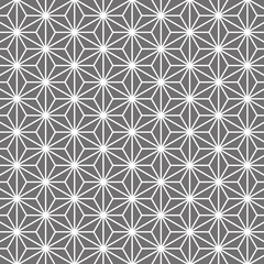 麻の葉模様　黒　4