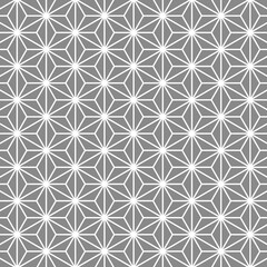 Fototapeta premium 麻の葉模様 黒 5