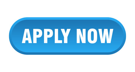apply now button. rounded sign on white background