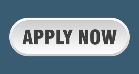 apply now button. rounded sign on white background