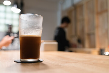 Iced nitro cold brew coffee