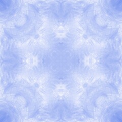 Symmetrical blue watercolor background with texture