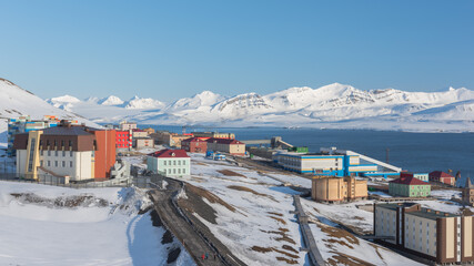 svalbard, golfstream, barentsburg, gronfjorden, polar night,  stemmevatnet