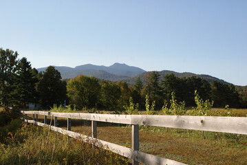 Fototapeta na wymiar A view of Mt. Mansfield in Vermont