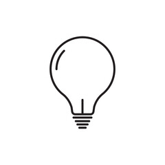 lamp line icon, icons to build ideas. Design template vector