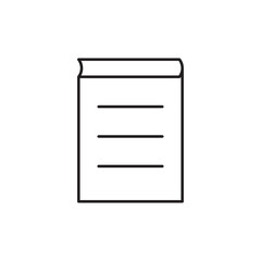Book line icon, icon for education. Design template vector