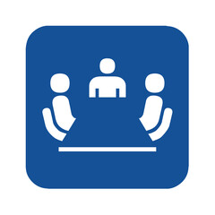 Business meeting symbol pictogram