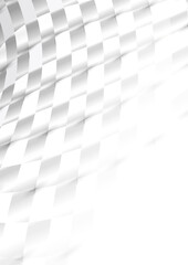 Abstract geometric background with perspective effect and white copyspace area.