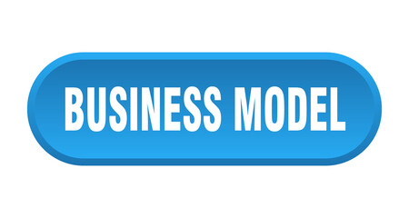 business model button. rounded sign on white background