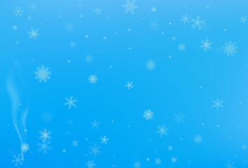 Naklejka na ściany i meble Winter background. Snow banner. Vector