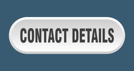 contact details button. rounded sign on white background