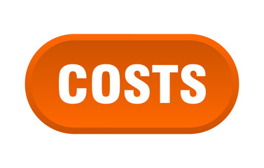 costs button. rounded sign on white background