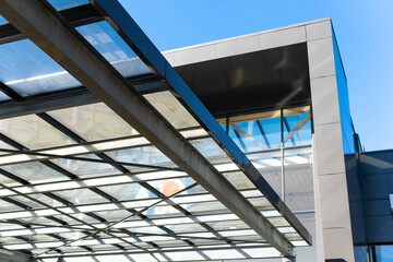 Obraz premium modern office building with sky