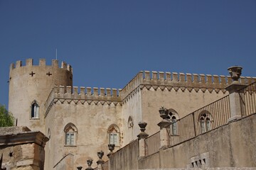 Fototapeta na wymiar Italy, Sicily: View of Donnafugata Castle.
