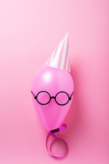 Party concept with pink ballon