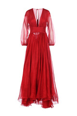 Festive red dress