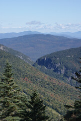A view of Smugglers Notch in Vermont