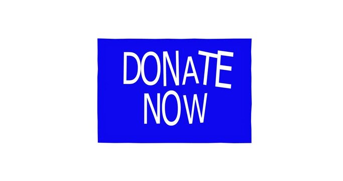 Donate button icon. donation button. donate Icon. International charity day. donate now. Donate, social animation	
