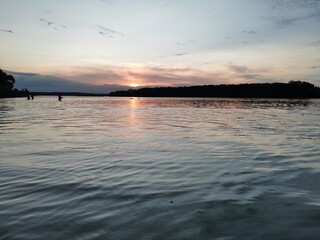 sunset on the beach