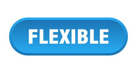 flexible button. rounded sign on white background