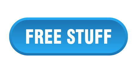 free stuff button. rounded sign on white background