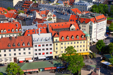 Munich central aerial view