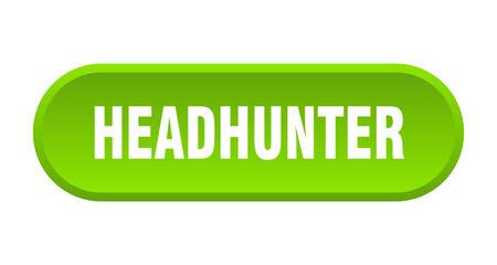 headhunter button. rounded sign on white background