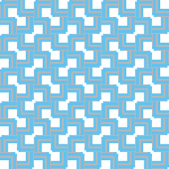 Vector seamless pattern texture background with geometric shapes, colored in blue, grey, white colors.