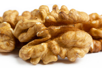 Walnut isolated on white background.